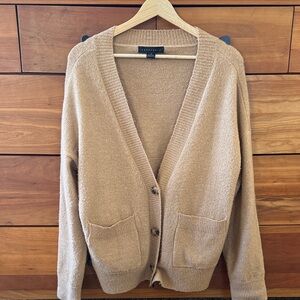 Sanctuary Camel Knit Oversized Grandpa Cardigan Size S